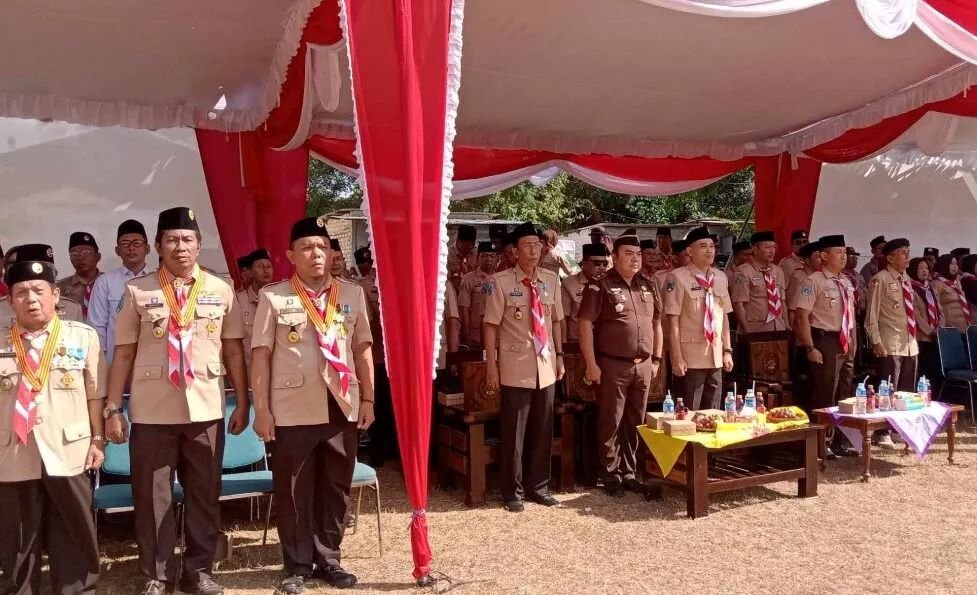 Bupati Sumenep, Dr. Achmad Fauzi, SH, MH, Selaku Ketua Majelis Pembimbing Cabang (Mabicab) Gerakan Pramuka Sumenep,Menyampaikan Selamat Hari Pramuka ke-63