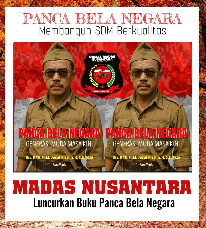 Peluncuran Buku Panca Bela Negara Karya Jusuf Rizal: Siapkan SDM Patriotik menuju Indonesia Emas 2045